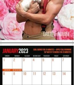 2023 Firefighters Calendar 'Mixed Animal Calendar''